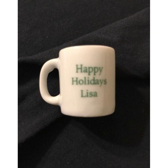 Personalized Holiday Miniature Mug Lisa - Picture 1 of 4
